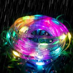 Banda LED inteligenta RGB+IC 10 m, USB, Bluetooth, telecomanda, IP68