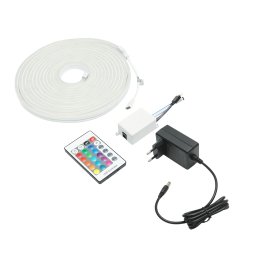 Banda LED RGBW 5m cu telecomanda si alimentare 12V Breckner Germany