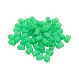Capace valva ventil din plastic verde, set 100 bucati pentru roti