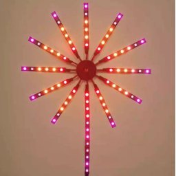 Banda LED model artificii RGB+IC, USB, Bluetooth si control vocal, 5V