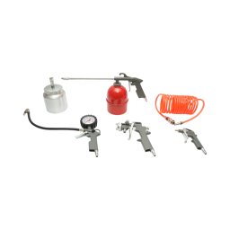 Set aer comprimat 5 piese cu furtun spiralat 5 m pentru compresor