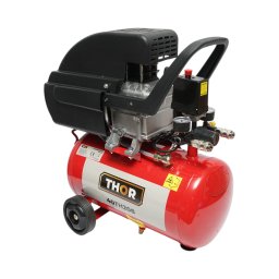 Compresor de aer THOR 24L, 2 CP, 8 bar, debit aspirat 195 l/min