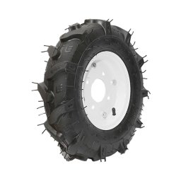 Roata completa 400/8 R1 4PR cu profil crampon si janta alba