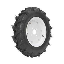 Roata completa 500/12 R1 8PR cu profil crampon si janta alba