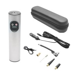 Compresor aer portabil 12,4V cu baterie reîncarcabila 6000 mAh si accesorii