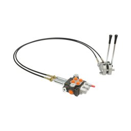Distribuitor hidraulic cu 2 manete, cablu 2 m, 250 bar, 40 l/min, Breckner Germany