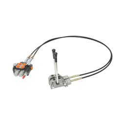Distribuitor hidraulic cu 2 manete, cablu 2,5 m, 250 bar, 40L/min, Breckner Germany