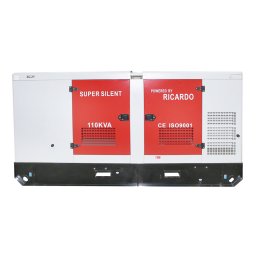 Generator diesel trifazat insonorizat 110 kVA, 400V, motor Ricardo 100 kW