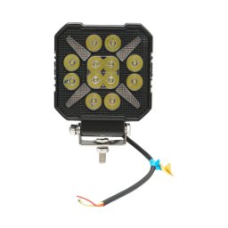 Proiector LED patrat cu DRL alb-galben 20W, 9-36V, IP68, Breckner Germany