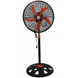 Ventilator Oliver Voltz OV51760N18, 50 W, 18", 3 viteze, Indicator luminos, Reglabil, Negru/Portocaliu