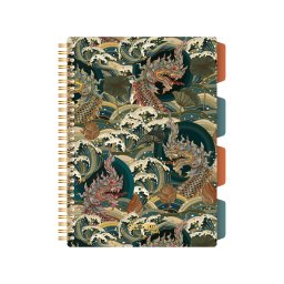 Caiet cu spirala si separatoare, STRIGO PADS Project Book DRAGON, B5, Matematica