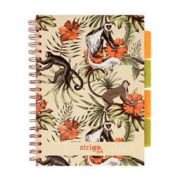 Caiet cu spirala si separatoare, STRIGO PADS Project Book TROPICAL, B5, Matematica, PADS065