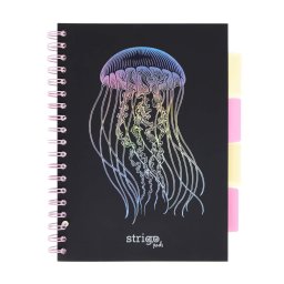 Caiet cu spirala si separatoare, STRIGO PADS Project Book MEDUZA, B5, Matematica, PADS052