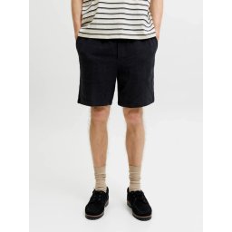 Jack & Jones Pantaloni scurti barbati, JPSTJAIDEN COBA, Relaxed fit, Negru (SELECTATI MARIMEA: L)