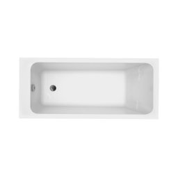Cada de baie, Cersant Blissa, 160 x 70 cm, acril Lucite, picioare reglabile, Alb,