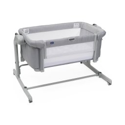 Pătuț pentru bebeluși Chicco 2v1 NEXT2ME MAGIC EVO gri deschis