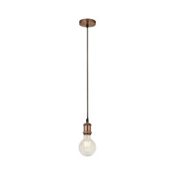 Searchlight 7461CU - Pendul pe cablu SUSPENSION 1xE27/60W/230V cupru