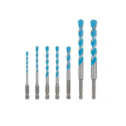 BOSCH Set 7 burghie EXPERT MultiConstruction, diametre 4/5/6/8/10/12 mm, prindere HEX-9