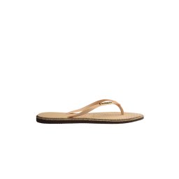 HAVAIANAS Flip Flops Slim Point Glitter 4150157 01859 dark brown/golden