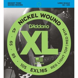 Daddario 45-105 Regular Light Top/Medium Bottom Long Scale XL Nickel