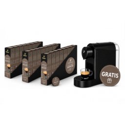 Pachet 24 cutii capsule Tchibo Cafissimo Barista Caffee Crema si espressor Tchibo Pure Plus cadou