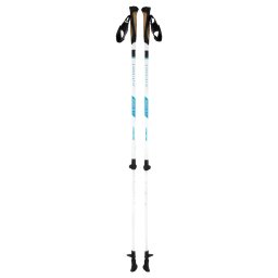 KLARFIT Bilbao TX Essential, bețe pentru Nordic Walking, 10% carbon, 100-130 cm, mânere din plută (SPL3-BilbaoNWTXWH)
