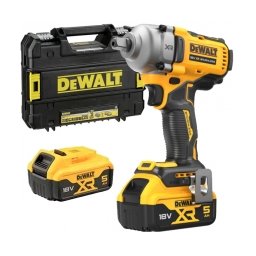 Dewalt - DCF892P2T - Masina de insurubat cu impact cu 2 acumulatori, Li-Ion, 18 V, 5 Ah, patrat 1/2 inch, 812 Nm, -, valiza speciala