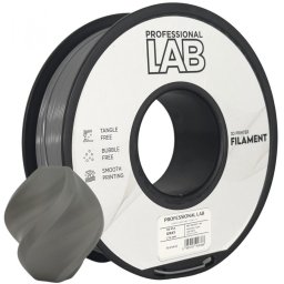 Filament 3D Proffesional Lab, Diamentru 1.75mm, Greutate: 1KG, Culoare: Gri, Material: PLA, Temperatura: 180-240c.