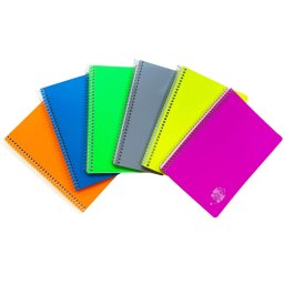 Caiet A5, 144 file cu spira, coperta plastic, Daco, hartie 70g/mp