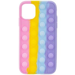 Husa TPU OEM Bubble Fidget Pop It Anti Stress - Husă telefon - compatibil cu Apple iPhone 11 Pro Max - culoare Multicolor