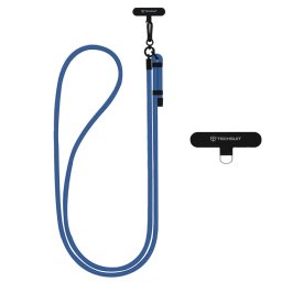 Snur pentru Telefon, Carabina, Nailon Impletit, Durabil, Ajustabil, Universal - Rope Crossbody Strap (RCS1-80) - Deep Denim