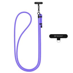 Snur pentru Telefon, Carabina, Nailon Impletit, Durabil, Ajustabil, Universal - Rope Crossbody Strap (RCS1-96) - Moonlit Lilac