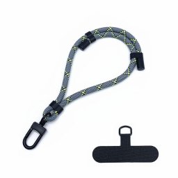 Snur pentru Telefon, Carabina, Ajustabil, Nailon Impletit, Universal - Rope Wrist Strap (RWS1-12) - Frosted Web