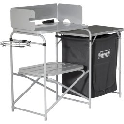 Coleman Camping Table Cooking Stand 2199743 (grey, with textile cabinet)