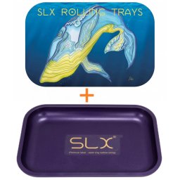 SLX Set Tava de rulat nelipicioasa purple + Capac magnetic nelipicios Blue Whale 28x18cm (USA)