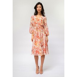 Rochie imprimata midi AVIVA, Hermosa, cais