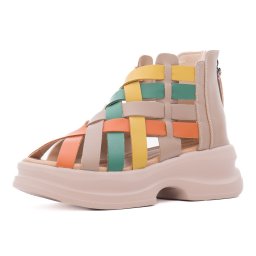 Ghete vara dama din piele naturala, PASS Collection 3OLY80009D 15-N, multicolor