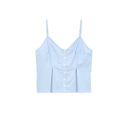 VERO MODA Top Vmnorma Sl Chambray Strap 10346259 C-686505 light blue