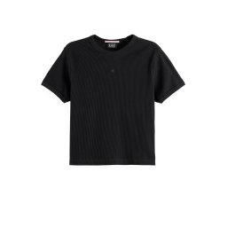 SCOTCH & SODA T-Shirt Baby Rib U9A01222T 001 black