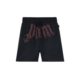 PALM ANGELS Bermude Big Waist Logo PMCI02CS26FLE001 1028-black burgundy