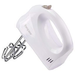Mixer de mana Beper 150W cu 5 viteze, teluri inox si protectie la supraîncalzire