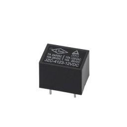 Releu electromagnetic miniatura 12V 12A, 5 pini (JZC-4123)