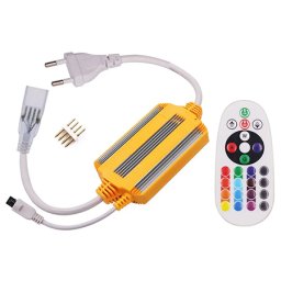 Controller RGB cu telecomanda pentru banda LED flexibila 10 mm, 12V