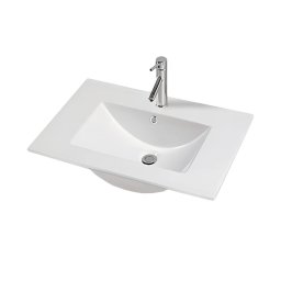 Lavoar încastrabil Leziter V952, ceramica alba, design plat 81x46,5 cm