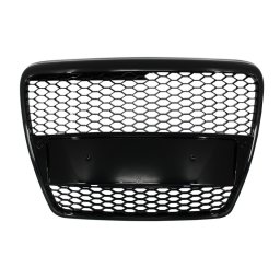 Grila Centrala Audi A6 4F C6 (2004-2007) RS Design Negru Lucios