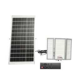 Lampa LED 2400lm, 6500K cu panou solar 40W, baterie LifePO4 3.2V/30Ah, senzor de miscare si telecomanda IP66 Breckner Germany
