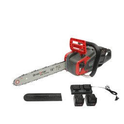 Drujba electrica profesionala cu 2 acumulatori 40V, motor brushless, lama 16 inch