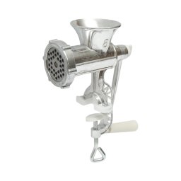 Masina de tocat carne manuala Nr. 8 din aluminiu, cu prindere pe masa