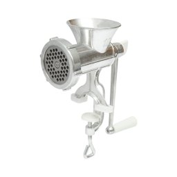 Masina de tocat carne manuala Nr. 10 din aluminiu, cu prindere pe masa