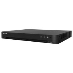 DVR Hikvision 4 canale 5MP cu AcuSense, 2x HDD si compresie H.265